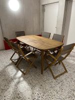 Pfister Balkon-/Gartenset aus Holz – ungebraucht – klappbar