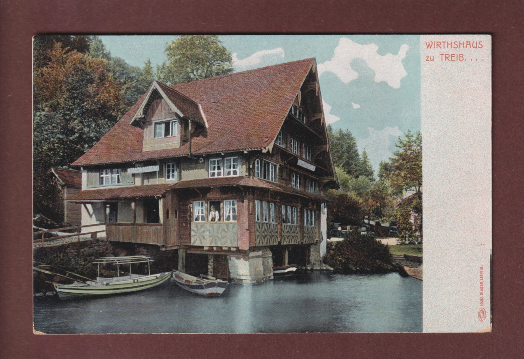 Ansichtskarten: Wirtshaus zu TREIB – Gebraucht aus Pully von nicecards