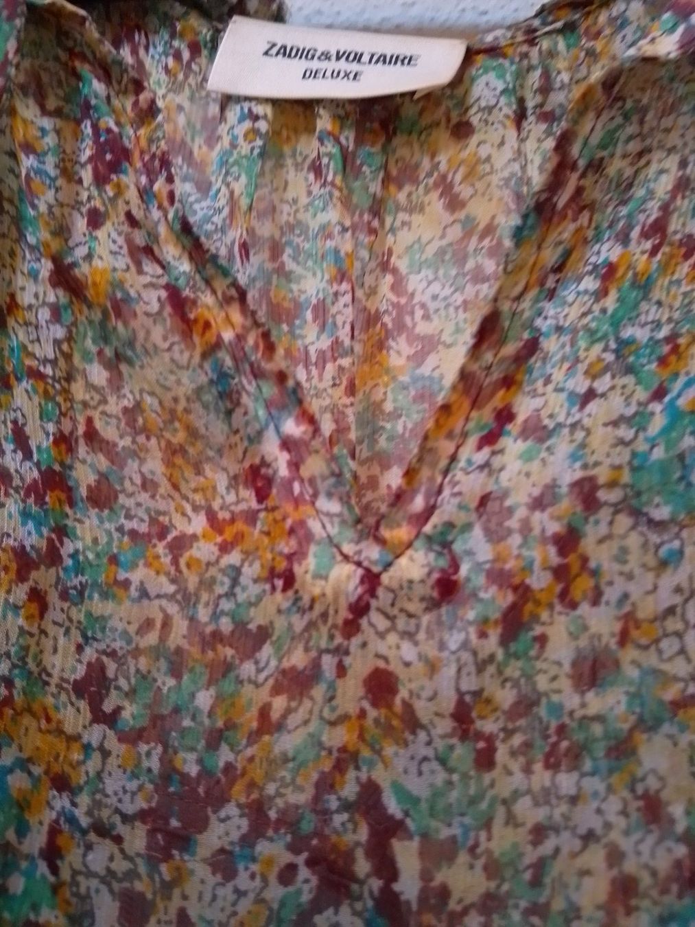 Zadig & Voltaire Vestiti: Zadig&Voltaire Deluxe Seiden Kleid mit Riffmuster – Usato da Gilly venduto da sil_c5qj 3