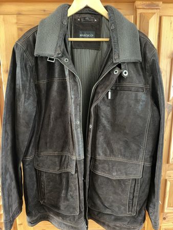 Marcucci Winter Lederjacke Herren Gr. 56, Top Zustand!