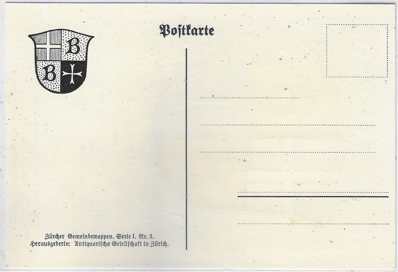 Cartoline postali: Bubikon  ZH - Gemeindewappen – Usato da Ettingen venduto da Kartenplanet 1