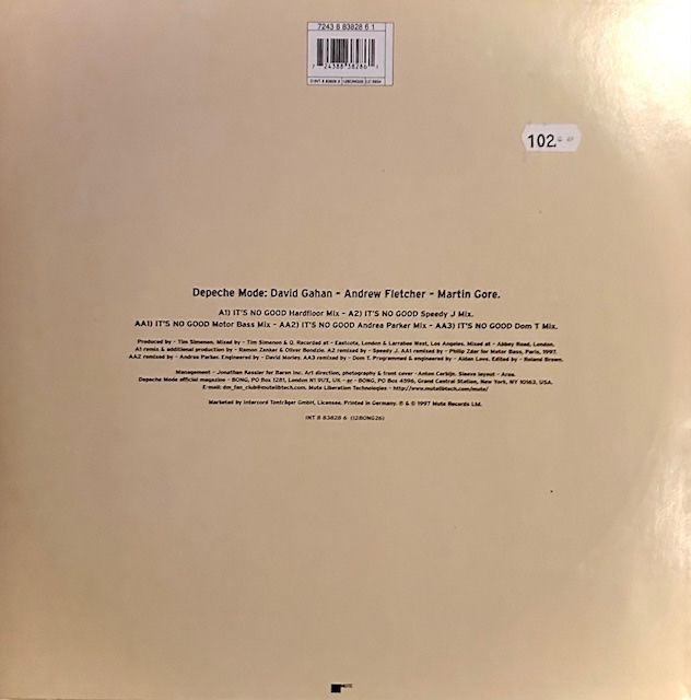 Dischi in vinile: Depeche Mode - It's no good - Rare Maxi 12inch – Nuovo (secondo la descrizione) da Erlinsbach SO venduto da 400_n956 1