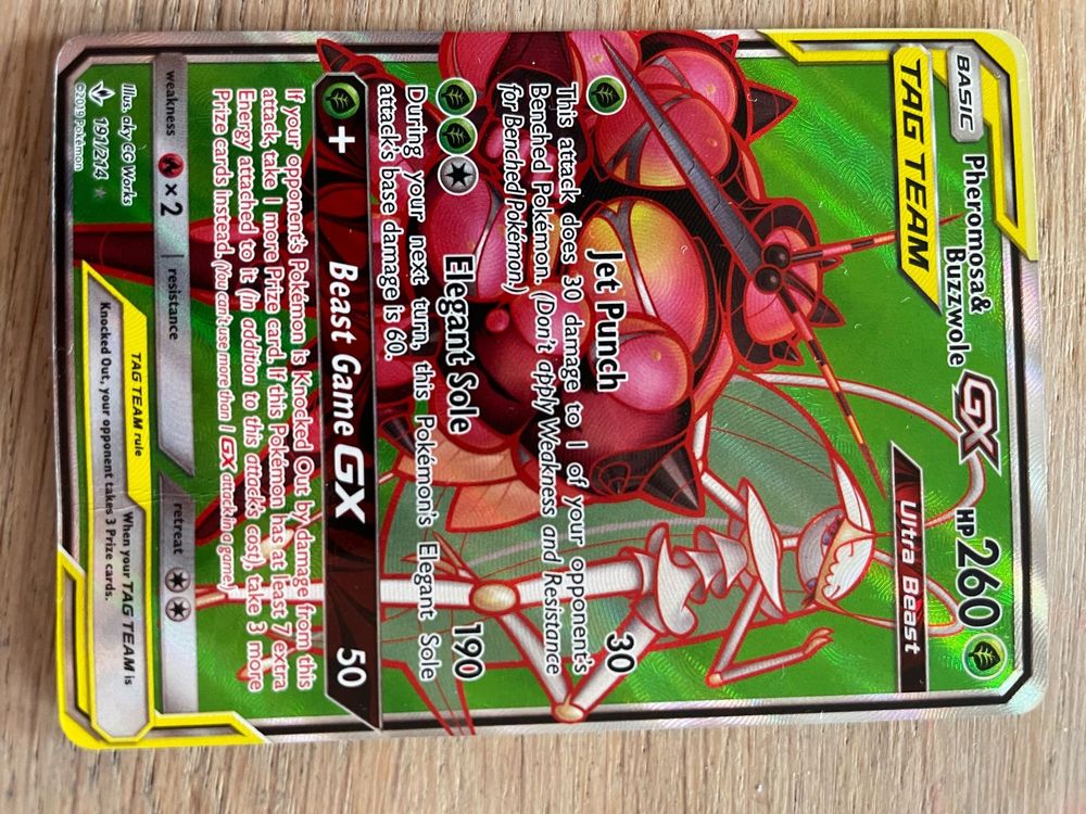 Pokémon pheromosa & buzzwole gx tag team fullart ultra beast Acheter