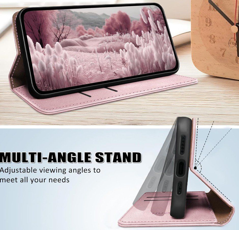 Cover & Protezioni schermo: Google Pixel 8 Pro Kunstleder Tasche Case magnetisch in pink – Nuovo e nell'imballaggio originale da Rorschacherberg venduto da mir_hgk2 2
