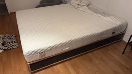 Bett IKEA Mandal mit Schubladen Holz 160x200