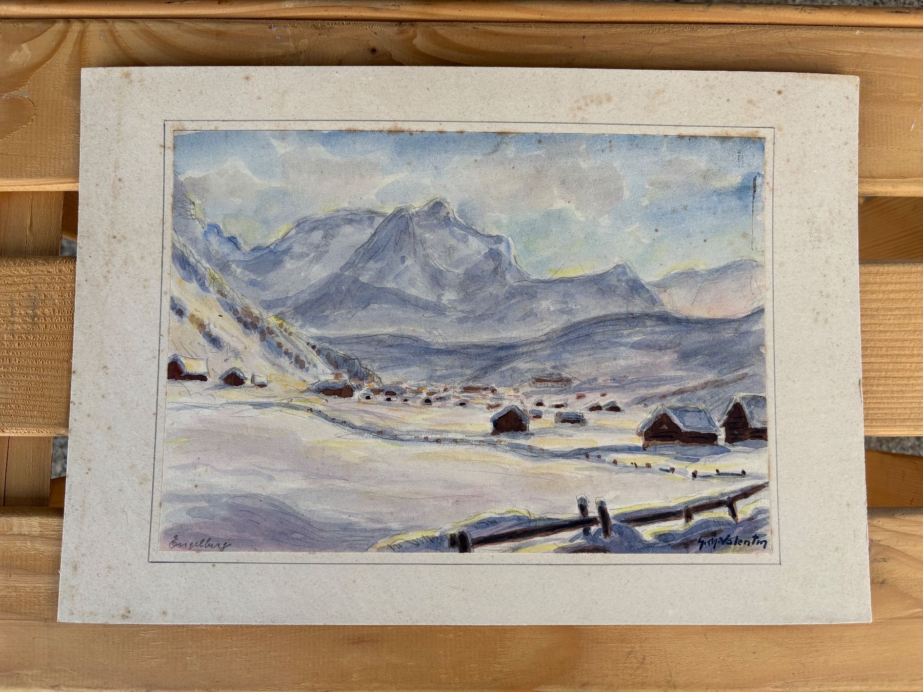 Dipinti: Aquarell von G. Müller-Valentin – Usato da Feldbach venduto da Olive1 1