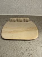 Dekorative Elefanten Ablage Speckstein Seife Schale beige
