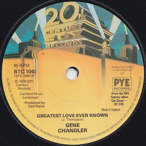 Vinyles: Chandler Gene: Get Down 7" – D'occasion à Steinhausen par Vilivinili 1