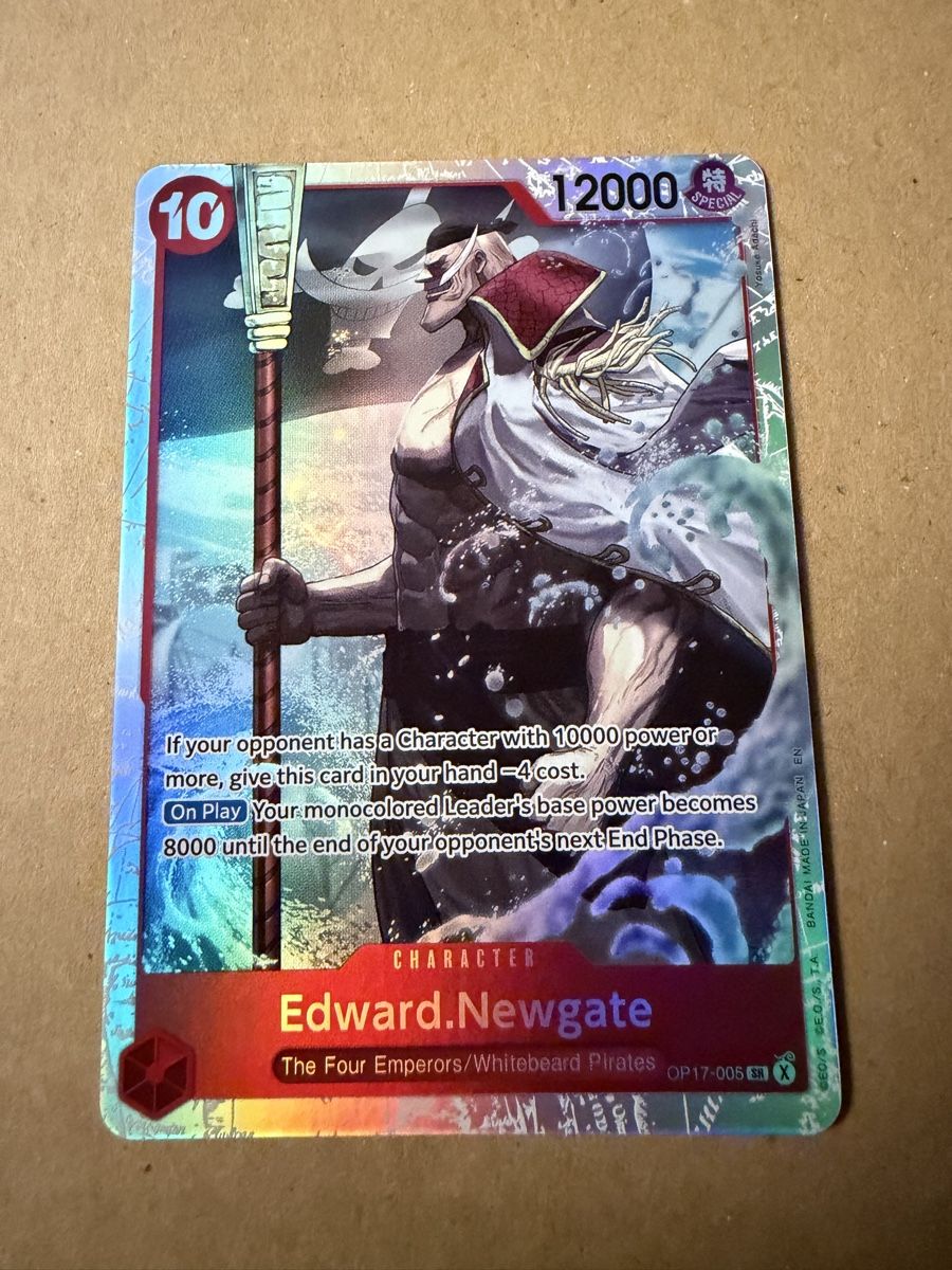 Bandai Carte collezionabili: One Piece Edward Newgate OP17-005 SR – Usato da Schöftland venduto da 160grams