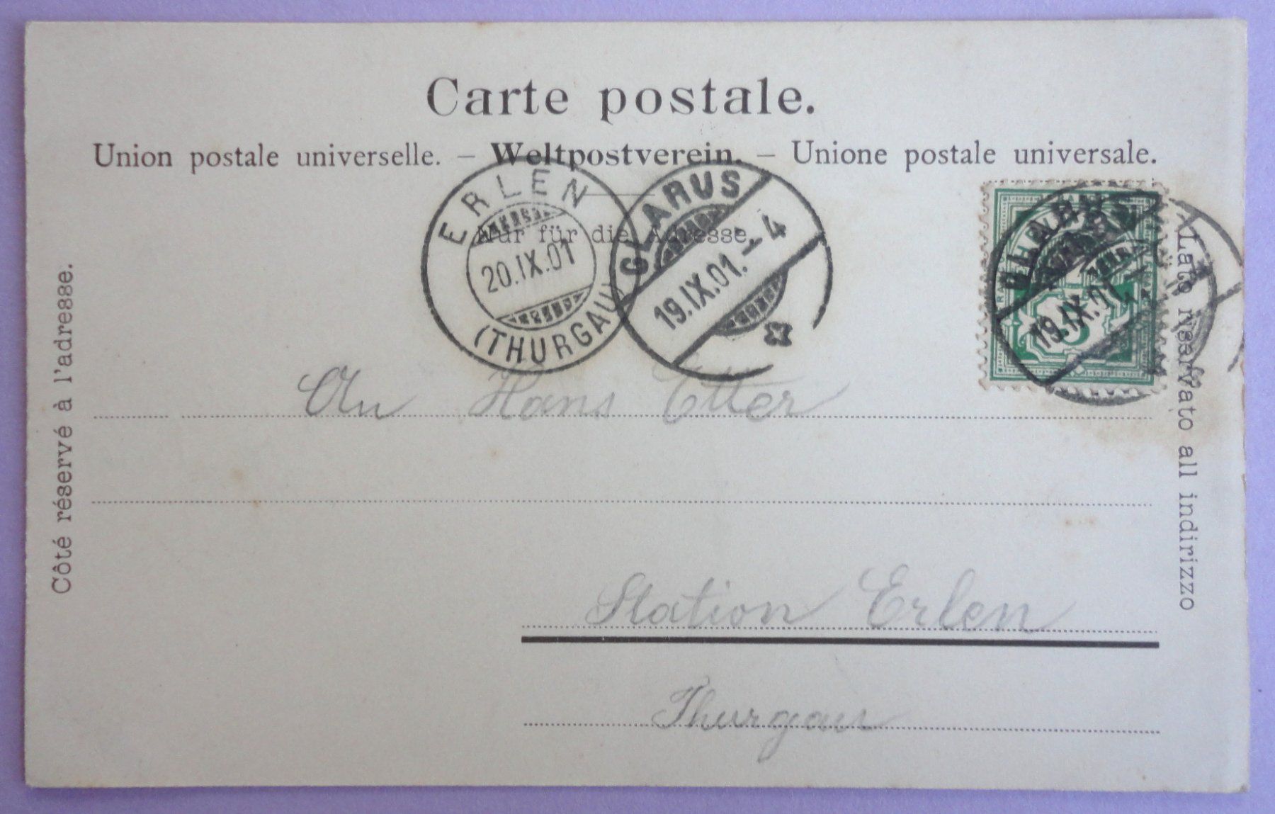 Cartes postales: Glarus mit Vorderglarnisch – D'occasion à Fétigny par Billy2miny 1