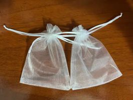 200x Organza Gaze Beutel 12cm - Pochette en gaze