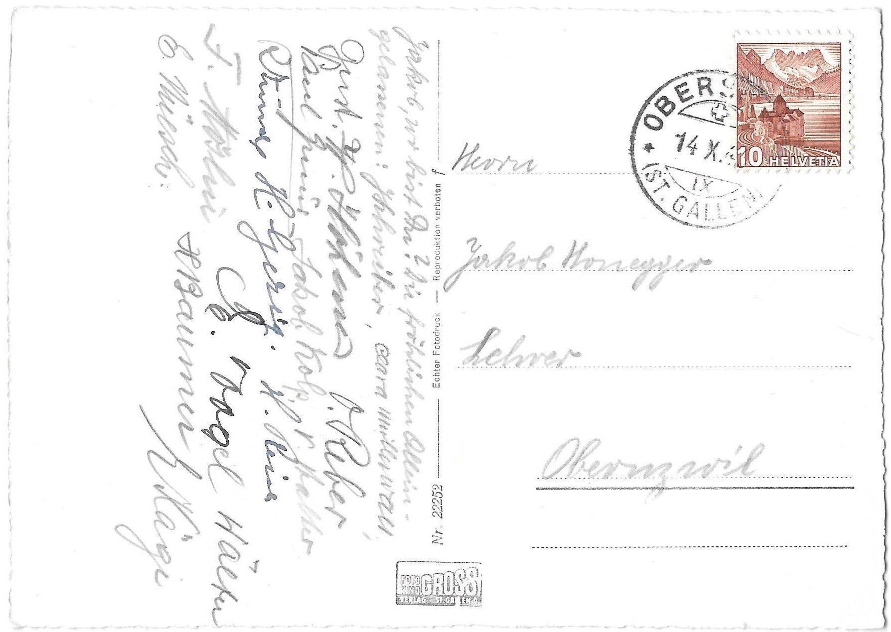 Cartoline postali: Oberschan Kurhaus Alvier – Usato da Olten venduto da clotaldi 1