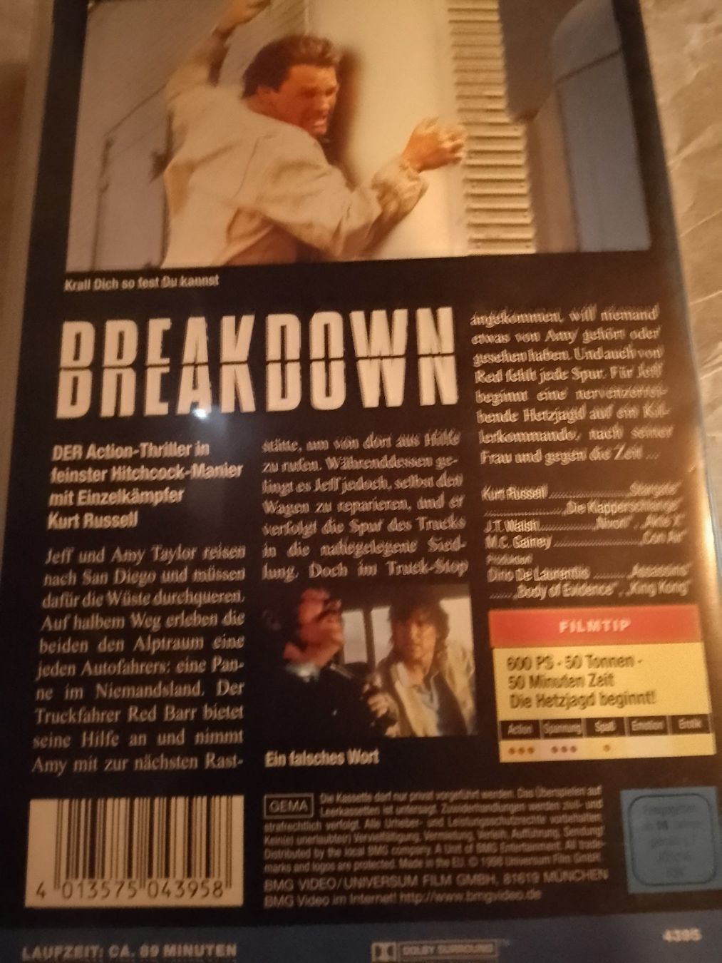 Tutti i VHS: Breakdown (USA 1997) VHS – Usato da Remetschwil venduto da Privatflohmi 2