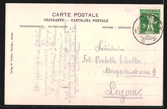 Cartoline postali: AK Sursee, Unterer Graben, 1909 – Usato da Berlin venduto da bartko-reher 1