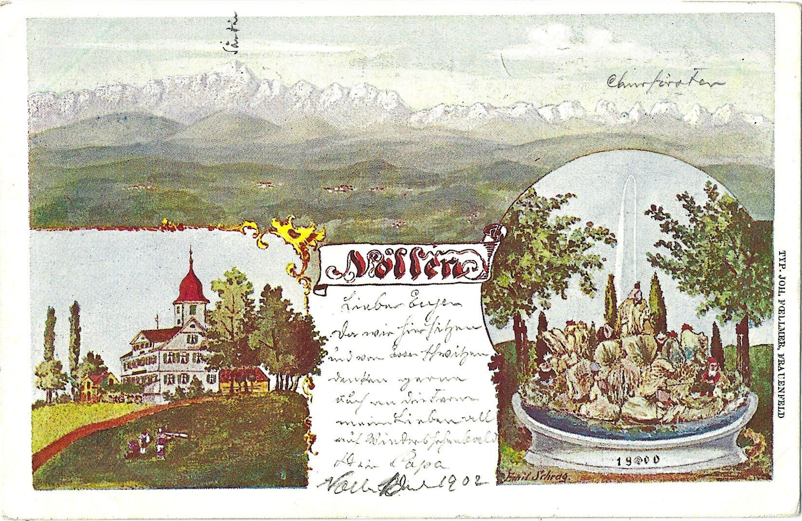 Cartoline postali: Nollen – Usato da Bütschwil venduto da Jackson1A