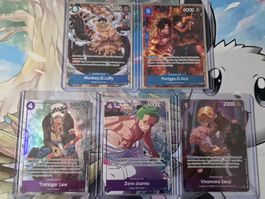 One Piece Card Game 5x Treasure Rare TR Bundle