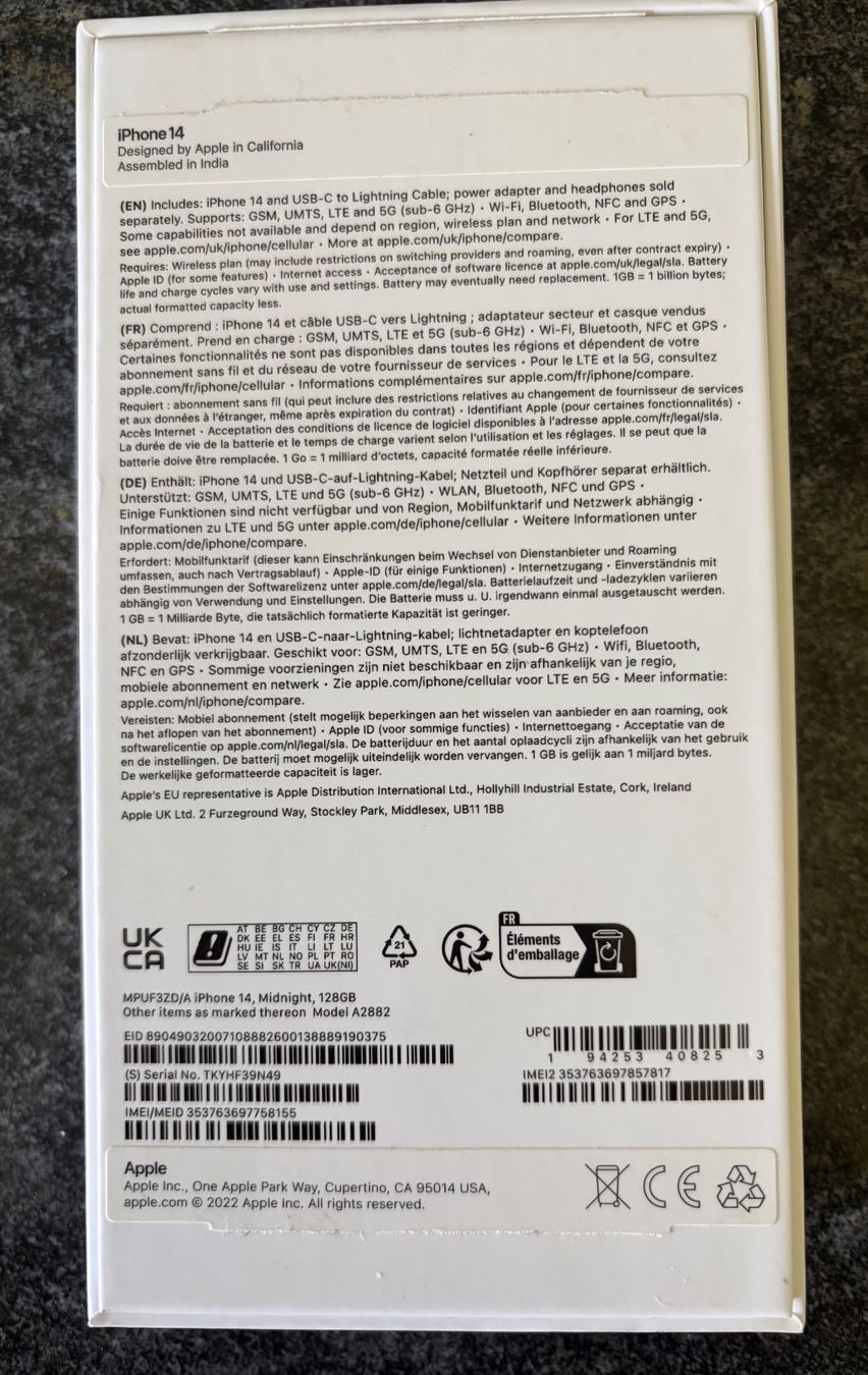 Apple Telefoni cellulari / Smartphones: iPhone 14 top erhalten ! – Usato da Wil ZH venduto da sraeber87 4