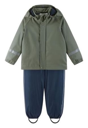 Reima Tipotella Kleinkinder Regen-Outfit - greyish green ...