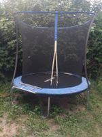 Trampoline exterieur avec filet de protection taille moyenne