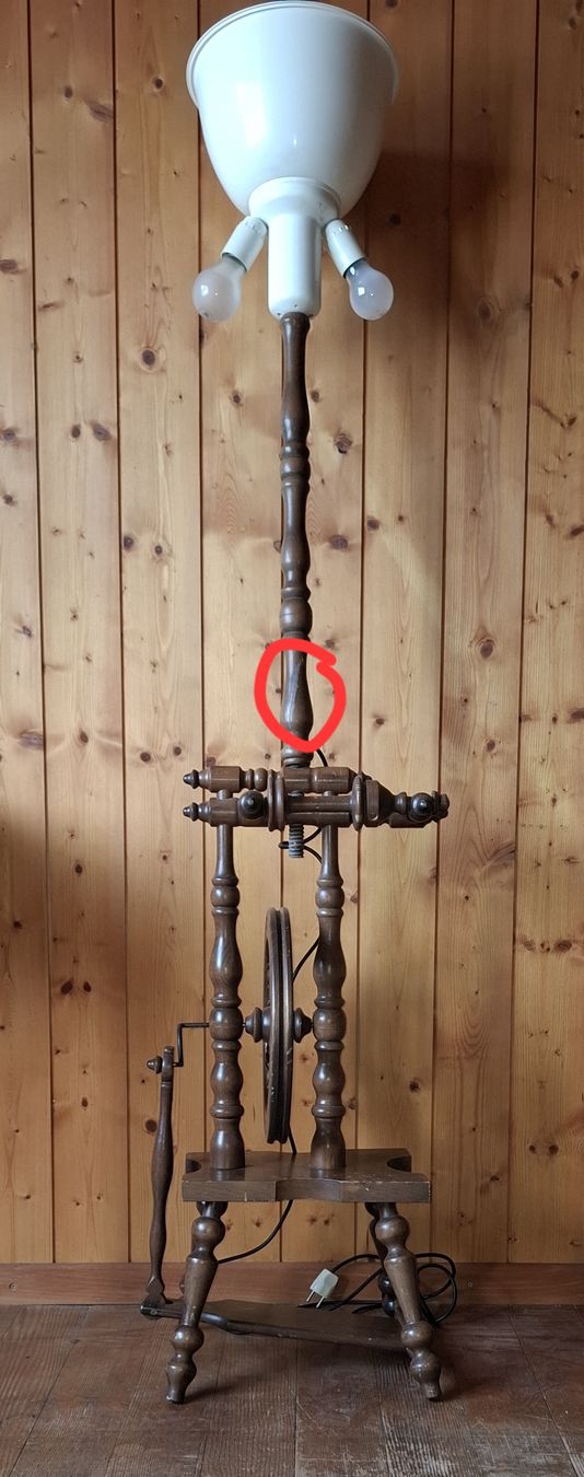 Lampes: Spinnrad Stehlampe – D'occasion à Lengnau BE par Mzno70 3