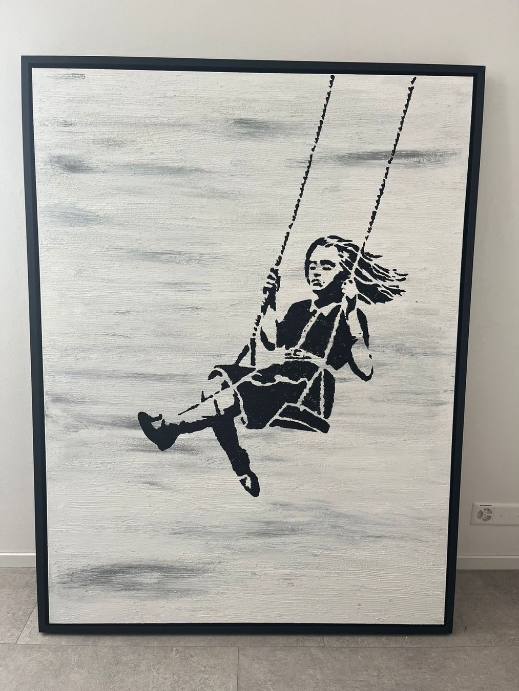 Dipinti: Banksy Mädchen auf der Schaukel – Nuovo (secondo la descrizione) da Sins venduto da Divo1