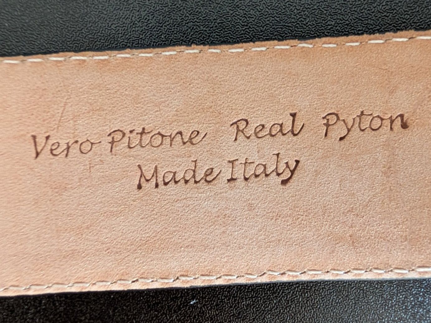 Cinture: Echt Python Leder Gürtel mit schöner Schnalle - Grösse 95cm – Usato da Herisau venduto da apo_bxx7 8