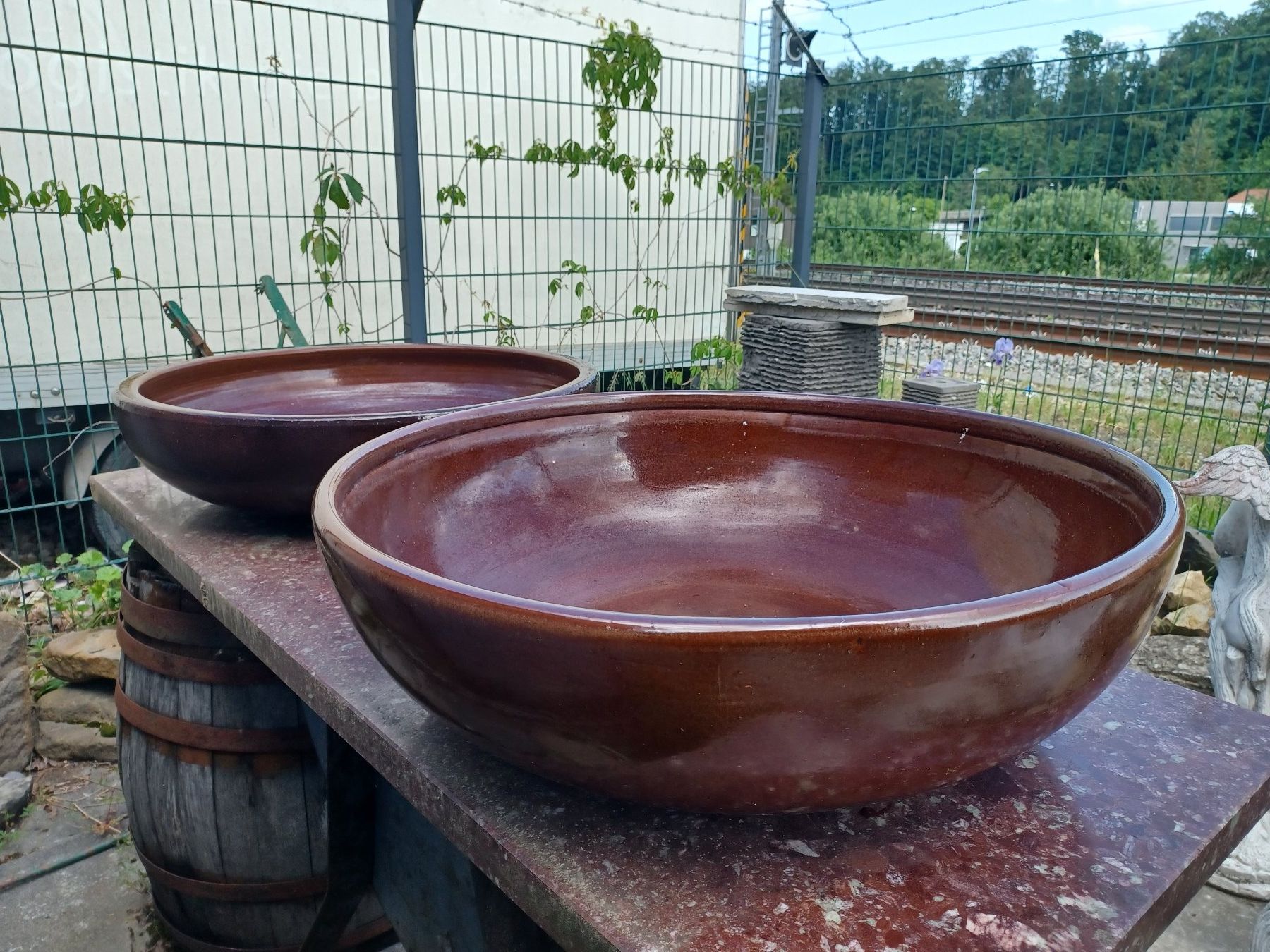 Stagni & Fontane ornamentali: Grosse Keramikschale, Pflanzenschale – Usato da Wangen a.Aare venduto da Schneckenparadies 2