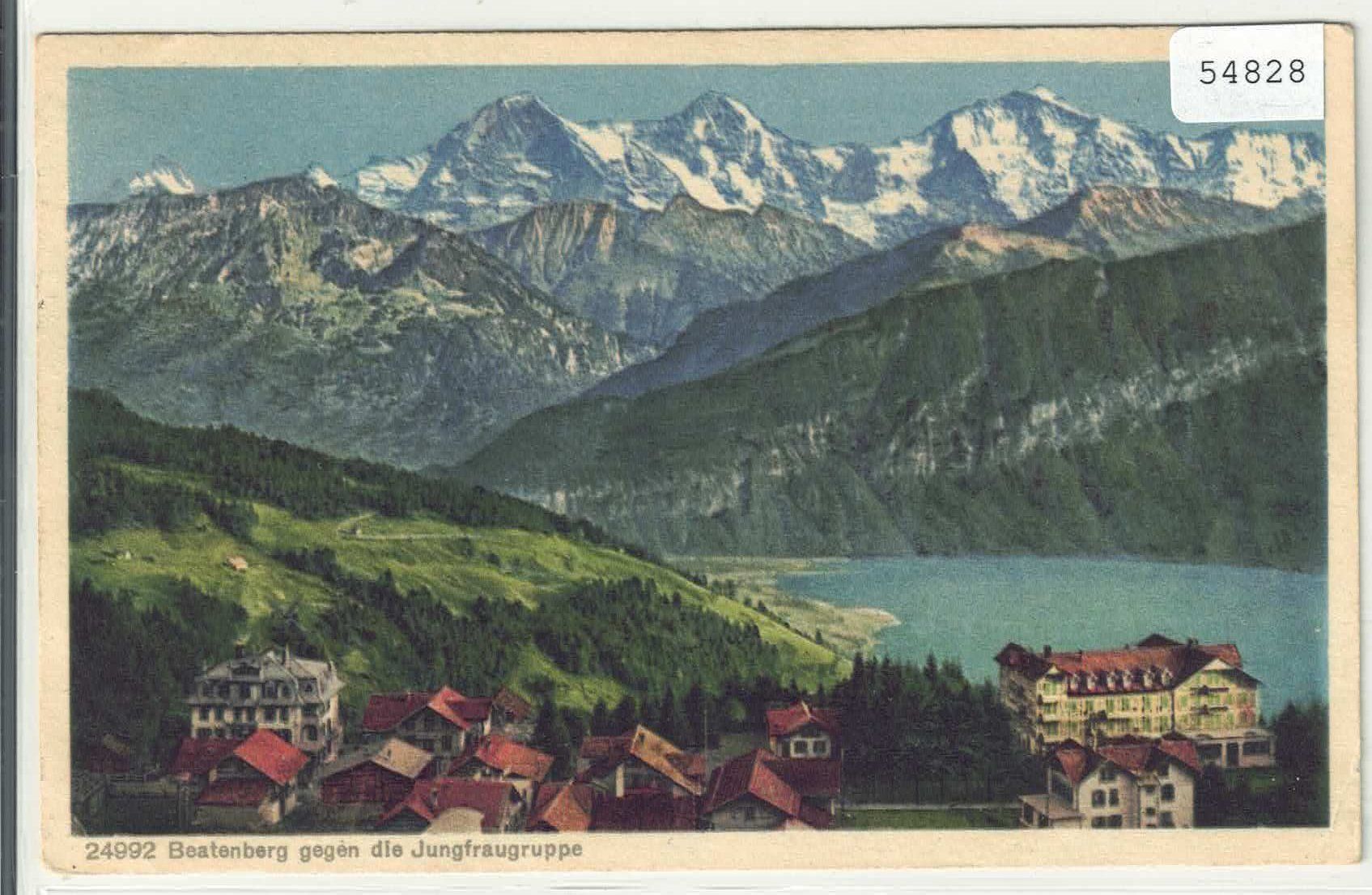 Cartoline postali: Beatenberg gegen die Jungfraugruppe - Litho – Usato da Ettingen venduto da Kartenplanet