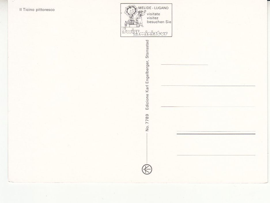 Cartoline postali: Ticino pittoresco ca. 1980 – Usato da Bürglen TG venduto da StampGraf 1