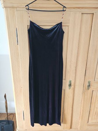 Abendkleid Samt BSCS Europe weinrot Grösse XL