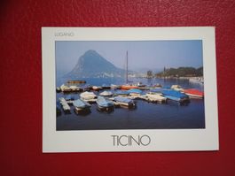 Lugano Tessin Bootshafen San Salvatore