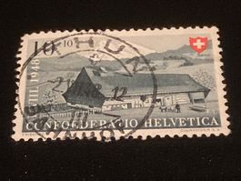 Freiburger Haus PP B39- 1948 Vollstempel Thun