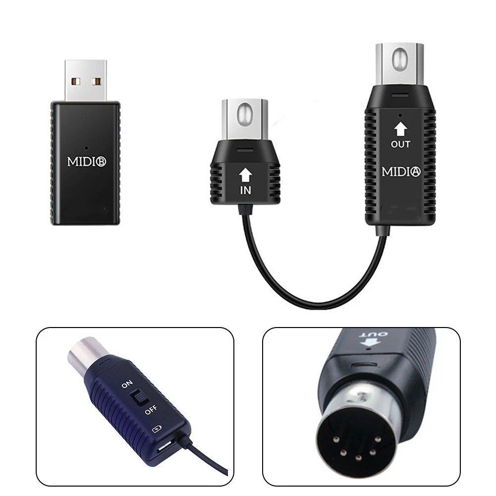Unità & Adattatore: 5 Pin Wireless Adapter Midi Instrumente 10m ReichweiteUSB – Nuovo (secondo la descrizione) da Kirchdorf AG venduto da csnmclub