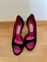 Manolo Blahnik Pumps schwarz/pink Grösse 37 neuwertig