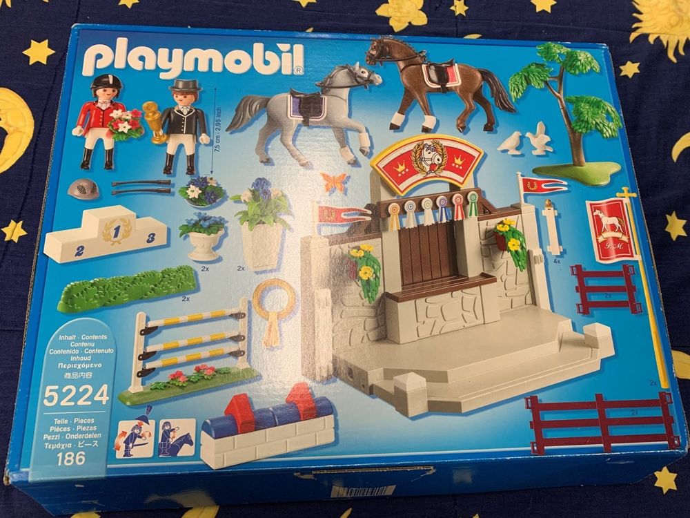 PLAYMOBIL 5224 – Piste D'obstacles Hippiques, RARE Et NEUF