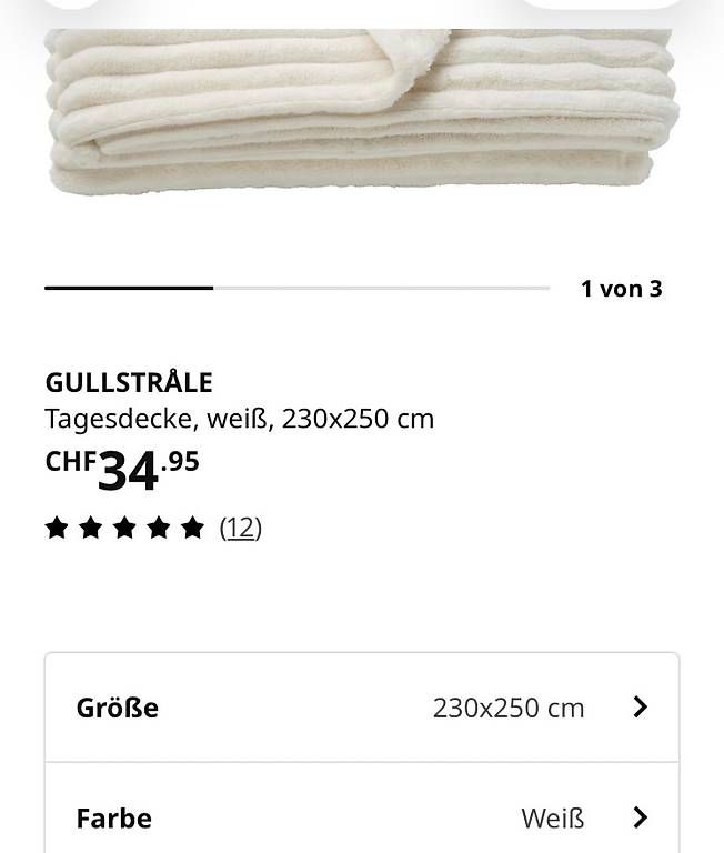 Ikea Decken: Tagesdecke neu – Gebraucht aus Zürich von Ranuu 1
