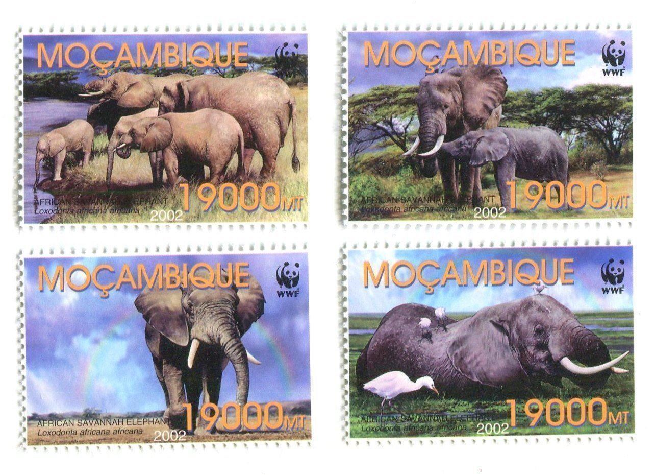 Tous les timbres: Briefmarken "Elefanten". Mosambik. – Neuf avec emballage d'origine à Basel par Butsch5
