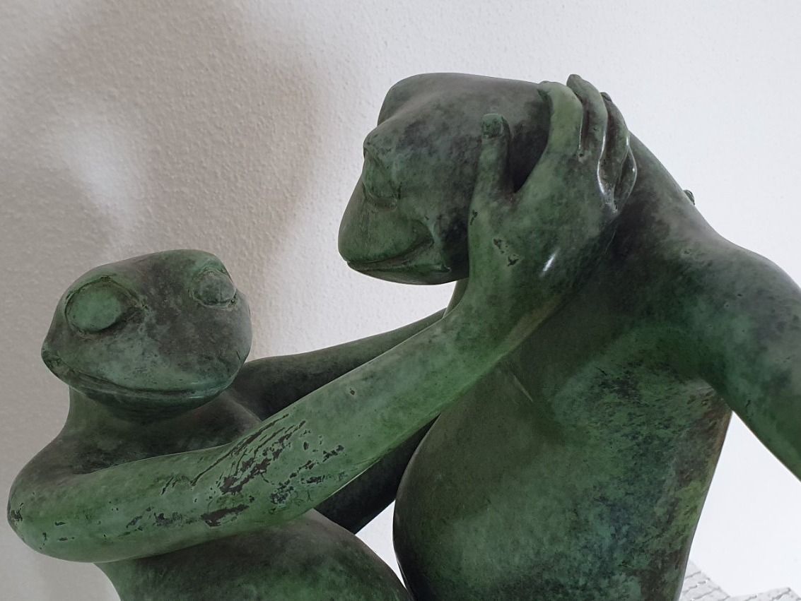 Statuette: Bronce Figur Frosch – Usato da Greppen venduto da hploetscher 1