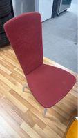 Stuhl rot mit Metallgestell gebraucht 6 Stk