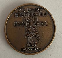 75 Jahre Eisenbahn Engelberg Medaille, Rarität! Sammler