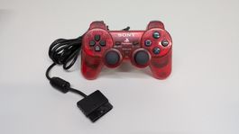 Original PlayStation 2 Controller, rot-transparent