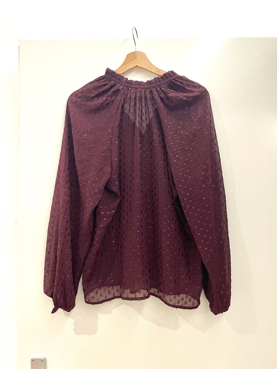 Camicette: BURGUNDERFARBENE BLUSE – Usato da Ziefen venduto da Elar_store 1