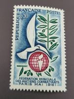 Frankreich 1961 tauben briefmarke