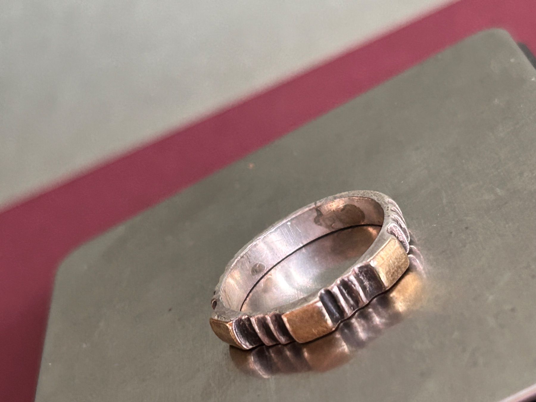 Bagues: Silberring goldene Elemente – D'occasion à Laufen par Bellavitaboom 4