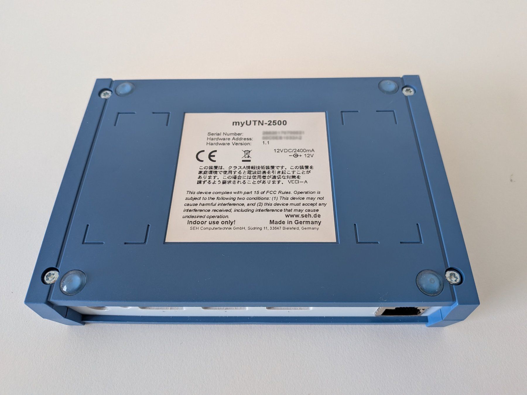 Server: Seh myUTN-2500 USB Device Server, Gigabit LAN, 3x USB3.0 – Usato da Winterthur venduto da in4matiker 5