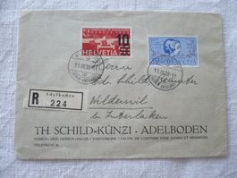 1937 R-Brief Adelboden -> Wilderswil