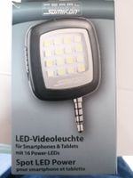 LED VIDEOLEUCHTE FÜR HANDY, TABLET USW.