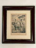 Antiker Lithographie Kupferstich Engelmann Militär Szene 19