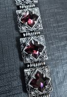 Byzantinisch / Gothic, traumhaft, Kette + Armband 925, alt