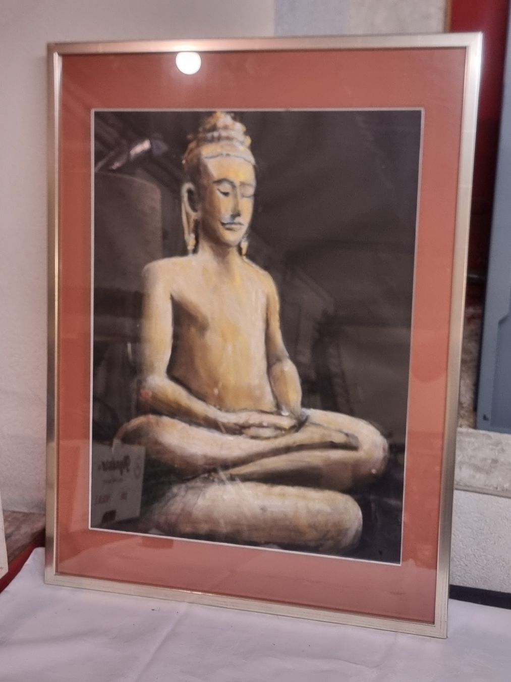 Dipinti: Buddha Bild, gerahmtes Original Gemälde, neuwertig – Usato da Zürich venduto da Budget-Brocki 1
